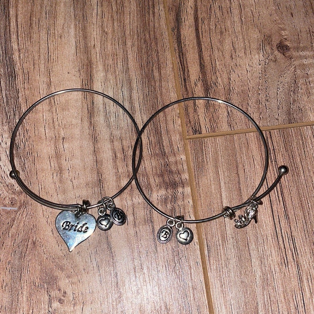 Bride bangle bracelet set